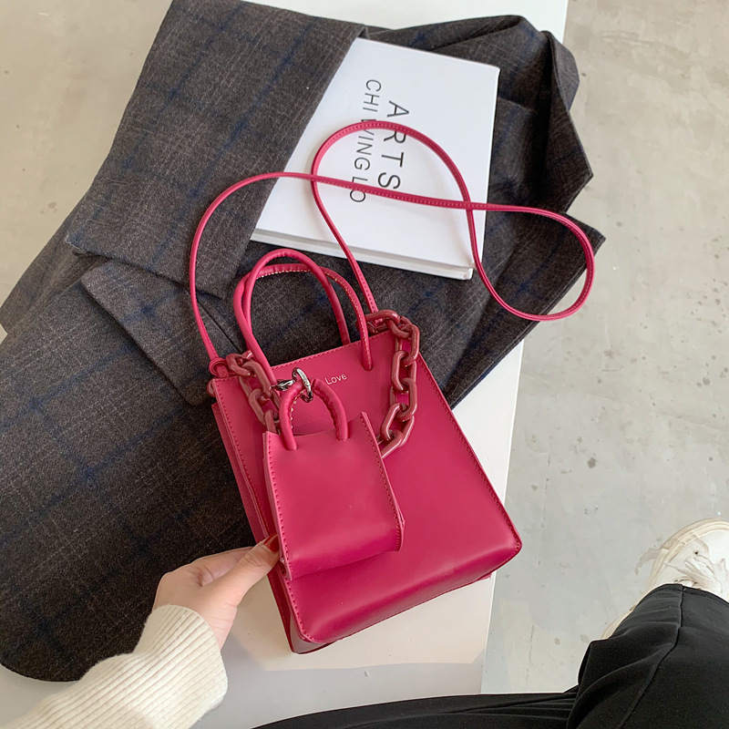 Large Capacity One Shoulder Tote Bag Fashion Handbag - Image 3