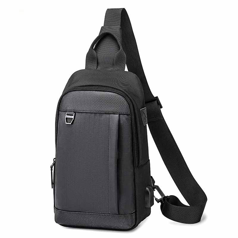 Fashion Men's Simple Polyester Messenger Bag - Image 5